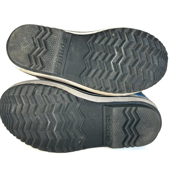 Sorel Youth Snow Rain Boot Blue Yoot Pac Nylon Waterproof Outdoor Boot Kid Sz 4 - Picture 8 of 9